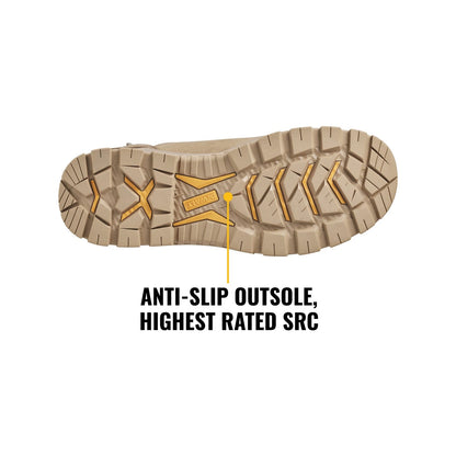 DeWALT Size 9 Stone Apex Safety Work Boot, Slip-Resistant, Composite Toe, Nubuck Leather