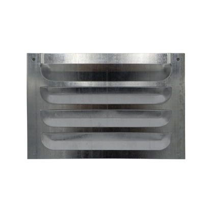 Builders Edge Galvanised Louvred Brick Vent 230x150mm - Corrosion & Pest Prevention