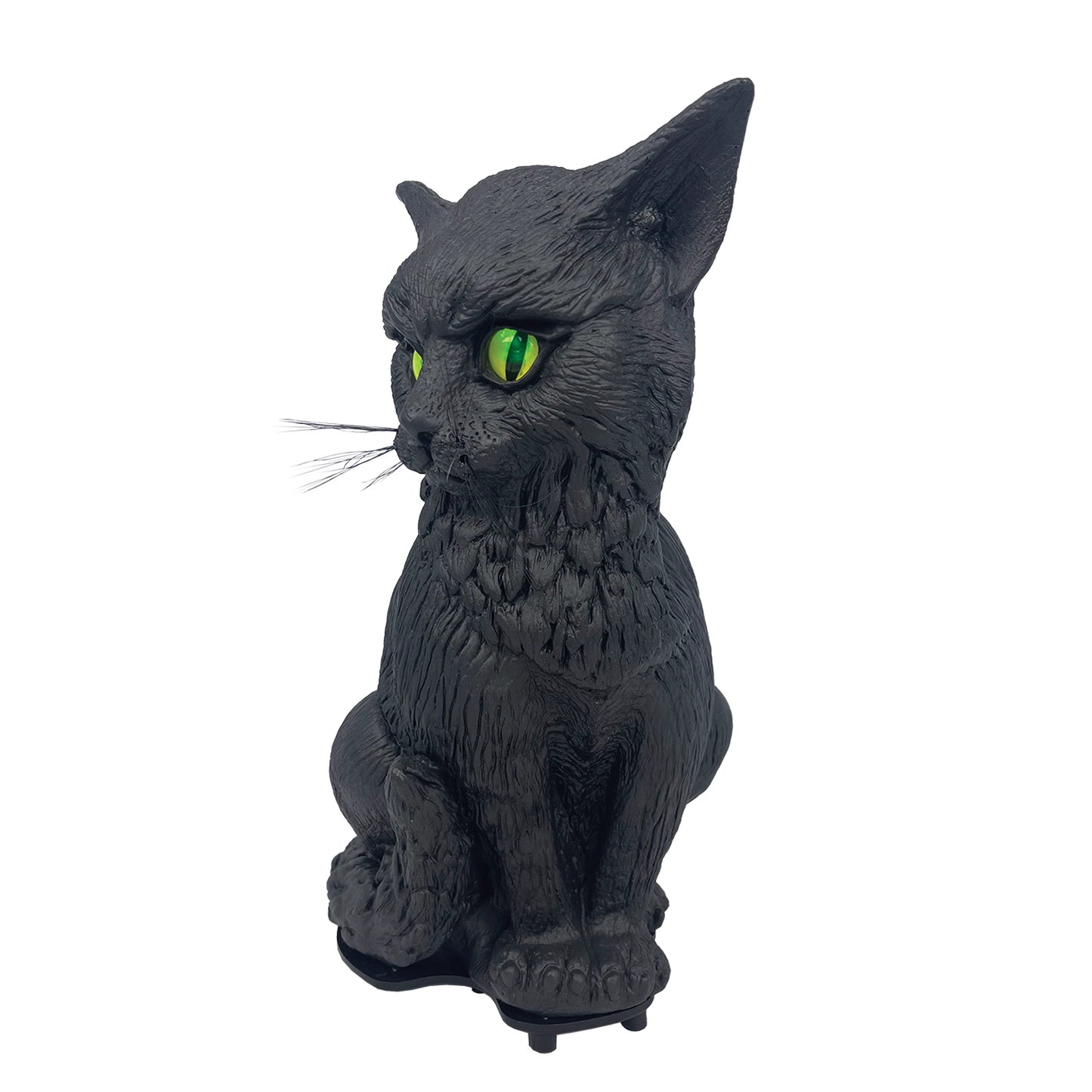 Galah Halloween Talking Black Cat 36cm with Light-Up Eyes & Sound Sensor