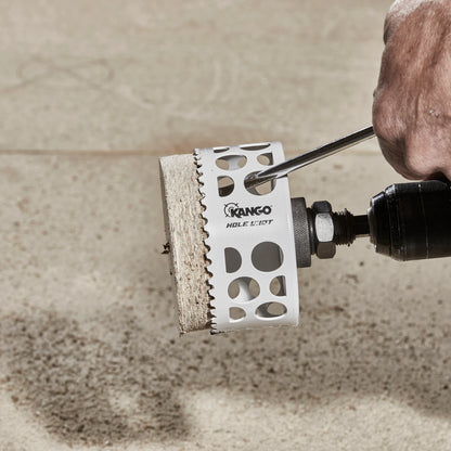 Kango 25mm Bi-Metal Hole Saw with Rapid Removal Slots & Anti-Friction Coating