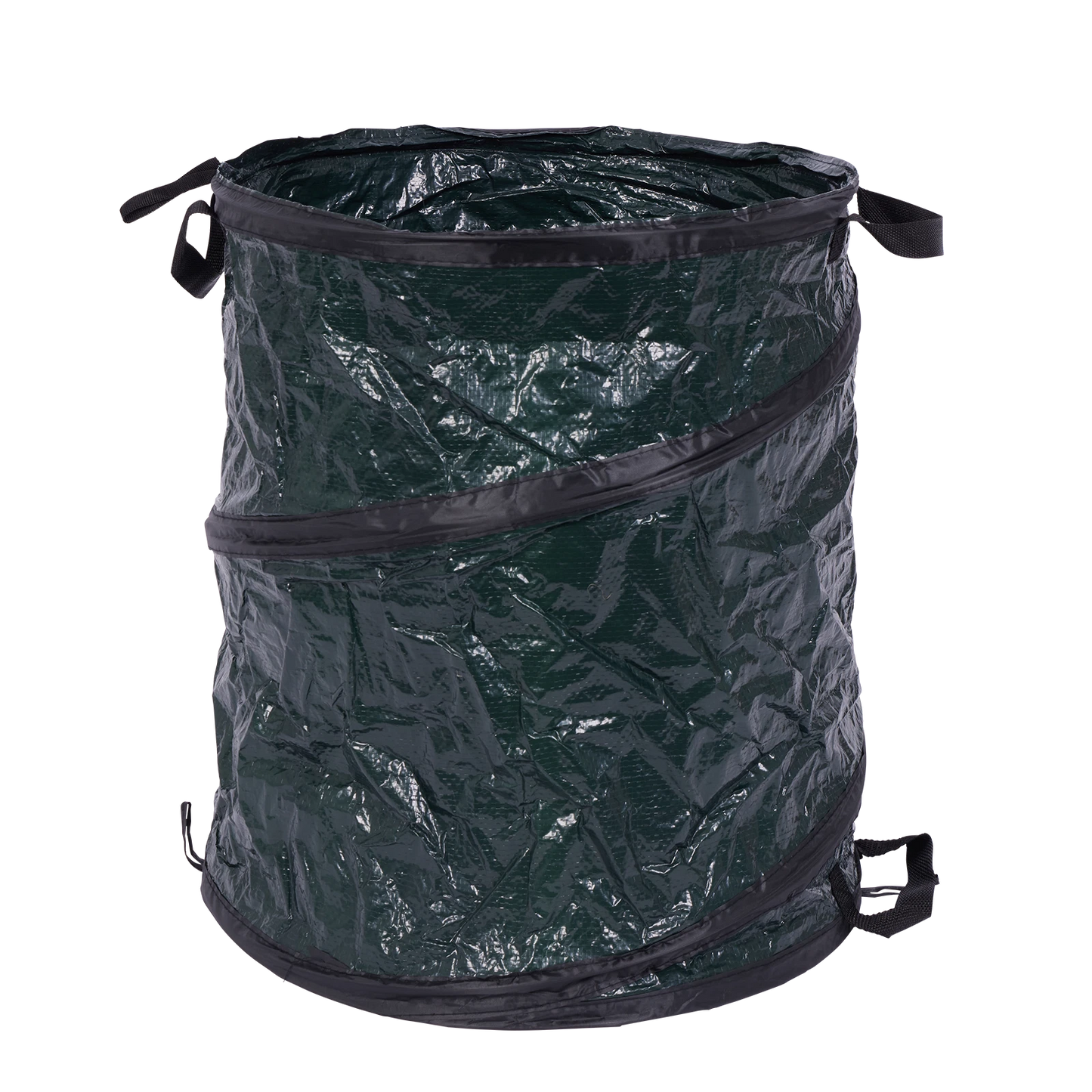 Saxon Pop Up Garden Bag 85L with Handles, Reusable, Durable Polyethylene, Folds Flat