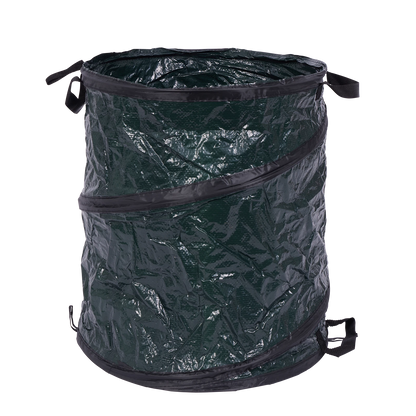 Saxon Pop Up Garden Bag 85L with Handles, Reusable, Durable Polyethylene, Folds Flat