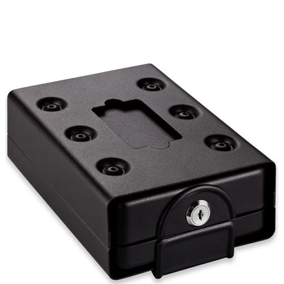 Sandleford Safety Box 210x155x55mm, Portable Anti-Theft Storage, Galvanised Steel, Key Lock