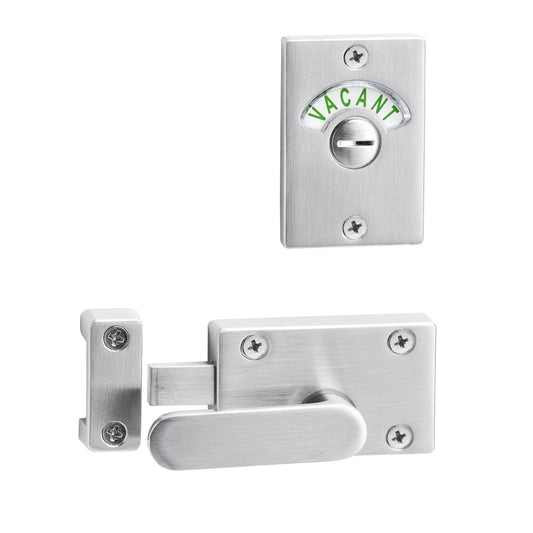 Lemaar DDA Compliant Satin Chrome Toilet Indicator Bolt Lock
