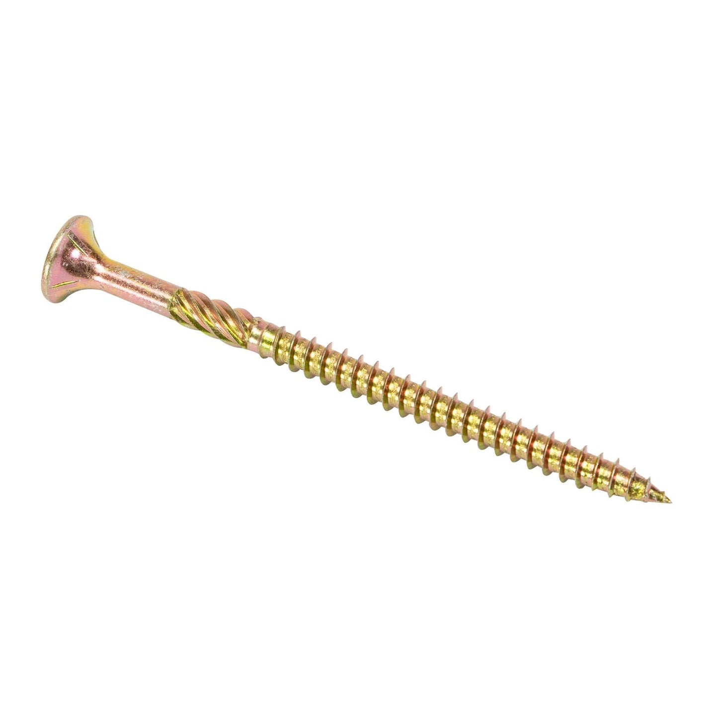 Titan 14g x 100mm Zinc Gold Bugle Batten Screw - 25 Pack, Corrosion Resistant