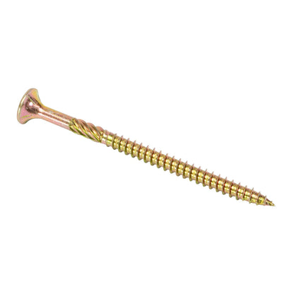 Titan 14g x 100mm Zinc Gold Bugle Batten Screw - 25 Pack, Corrosion Resistant