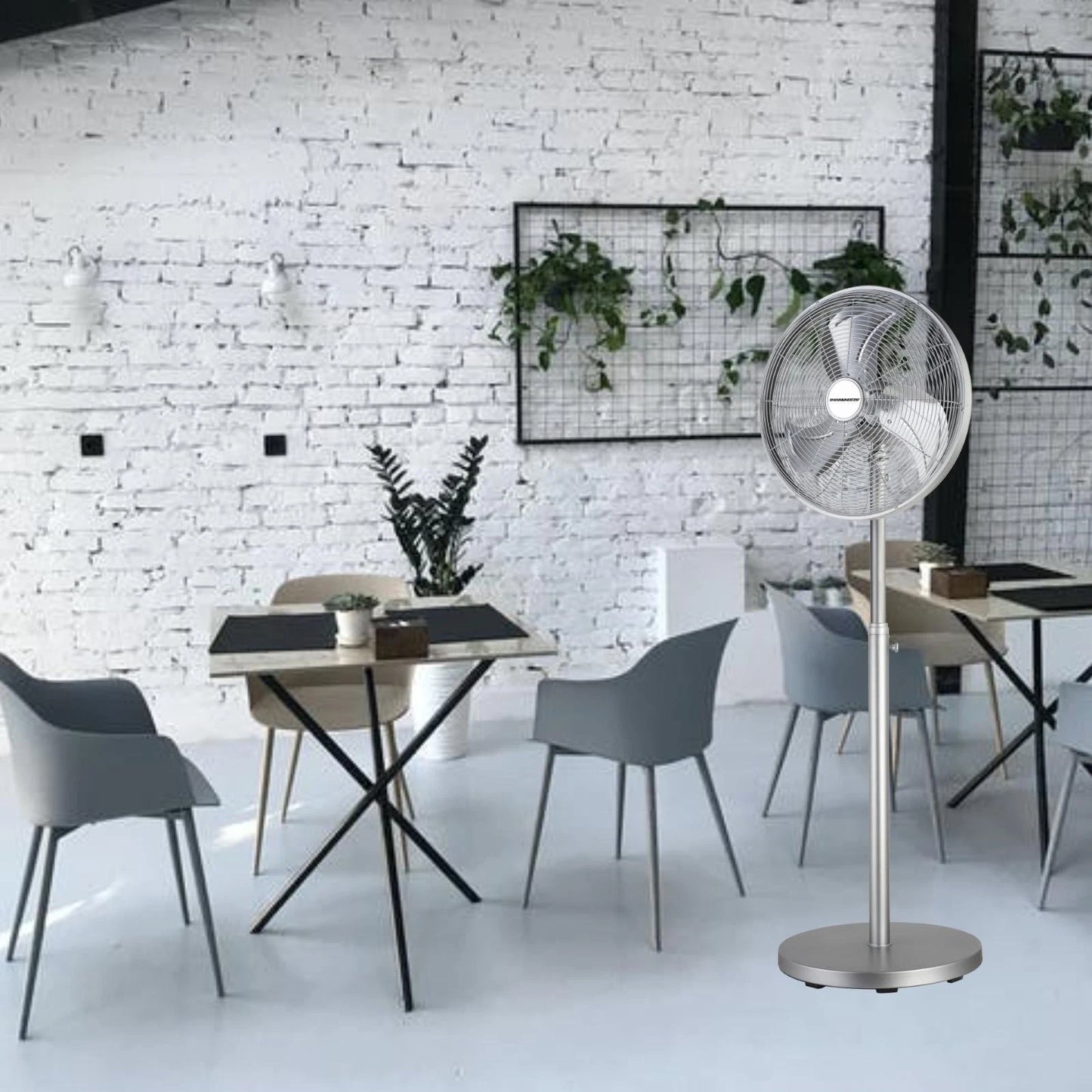 Dynabreeze 400mm IP65 Smart Outdoor Pedestal Fan, 12 Speeds, Wi-Fi Control, 40W Motor