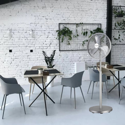 Dynabreeze 400mm IP65 Smart Outdoor Pedestal Fan, 12 Speeds, Wi-Fi Control, 40W Motor