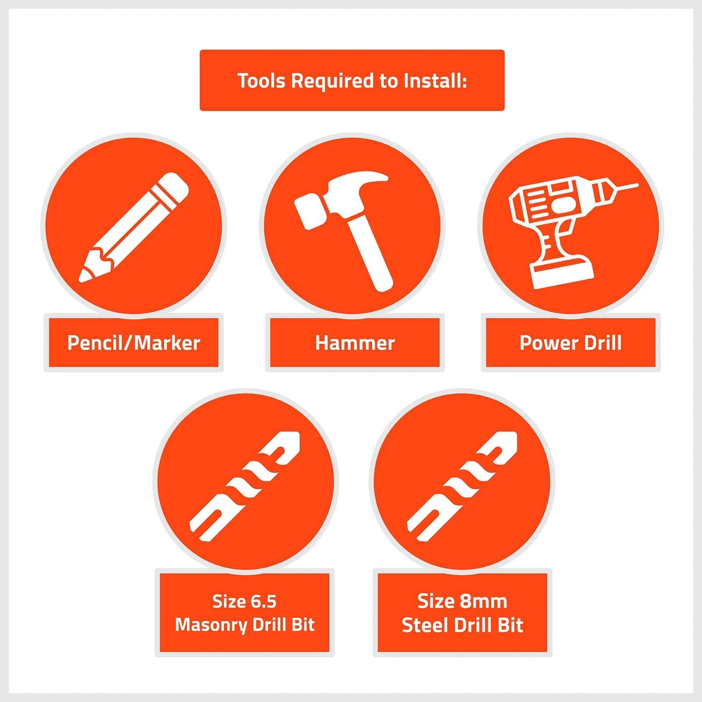 Taskmaster 100mm Black Matte Zinc Garage Door Floor Anchor for DIY Security