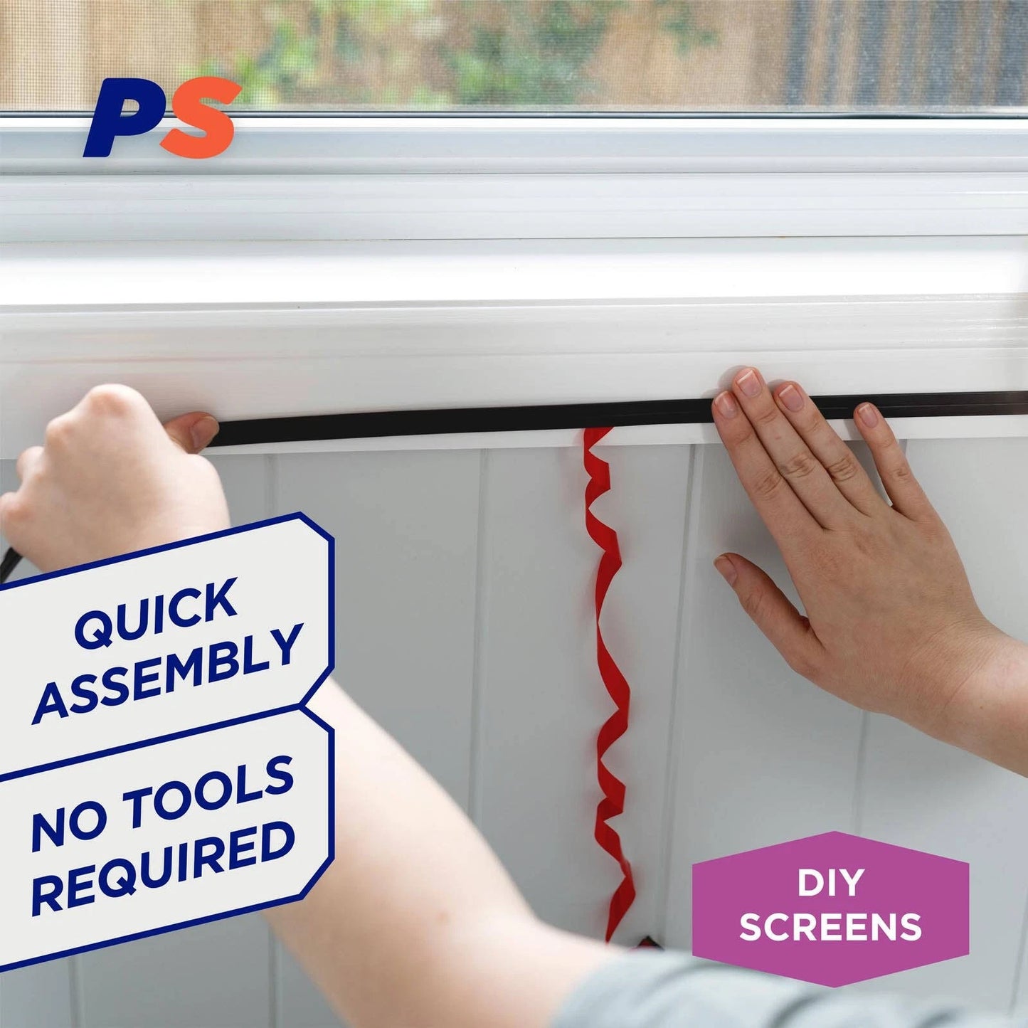 Permastik 12mm x 15m Magnetic Tape, Double-Sided Adhesive, DIY Insect Screens