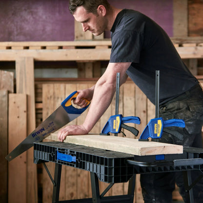 IRWIN Express Folding Workbench, Heavy-Duty, Portable, 455kg Capacity, Large Work Surface