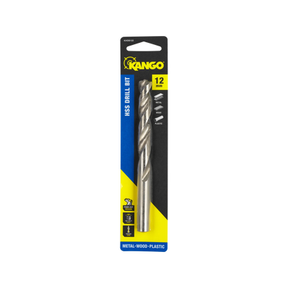 Kango 12mm HSS Drill Bit - Precision, Durability, Four-Cut Design, 135° Split Point