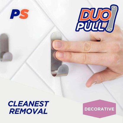 Permastik Medium Steel Metal Hooks - Stainless Steel, No Drilling, Holds Up to 1kg, 3 Pack