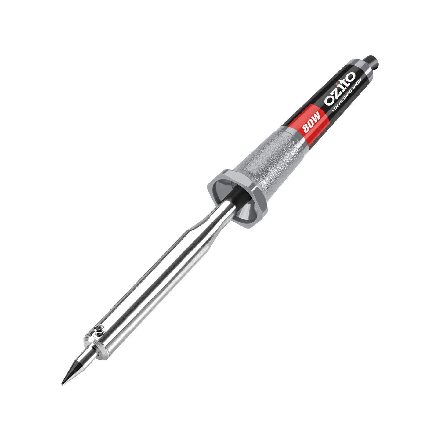 Ozito 80W Soldering Iron, Fast Heat-Up, Interchangeable Tips, Metal Stand Included