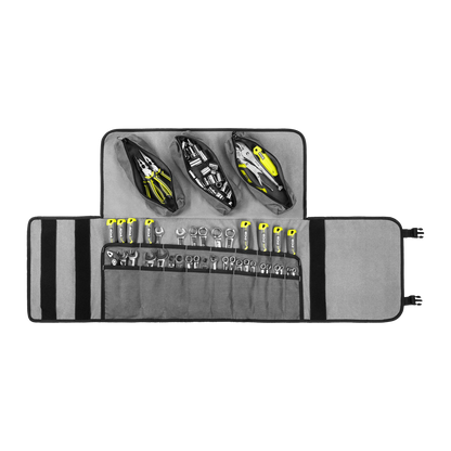 Ryobi Traxx Canvas Tool Roll with Dividers, Removable Zip Pockets, Durable 410gsm Canvas