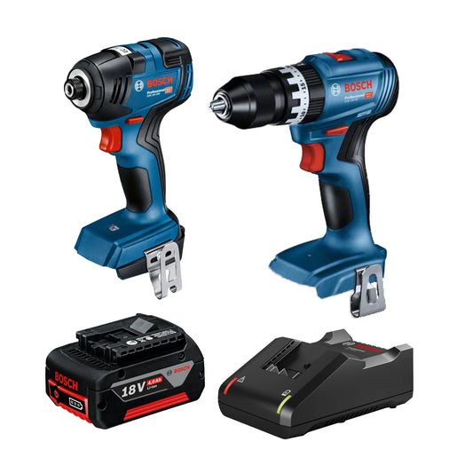 Bosch 18V Brushless Combo Kit, Drill & Impact Driver, 5.0Ah Battery, Charger Included