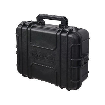Tactix Black Extra Large Tough Case, IP65 Rated, Heavy Duty, Pressure Relief Valve, Foam Insert