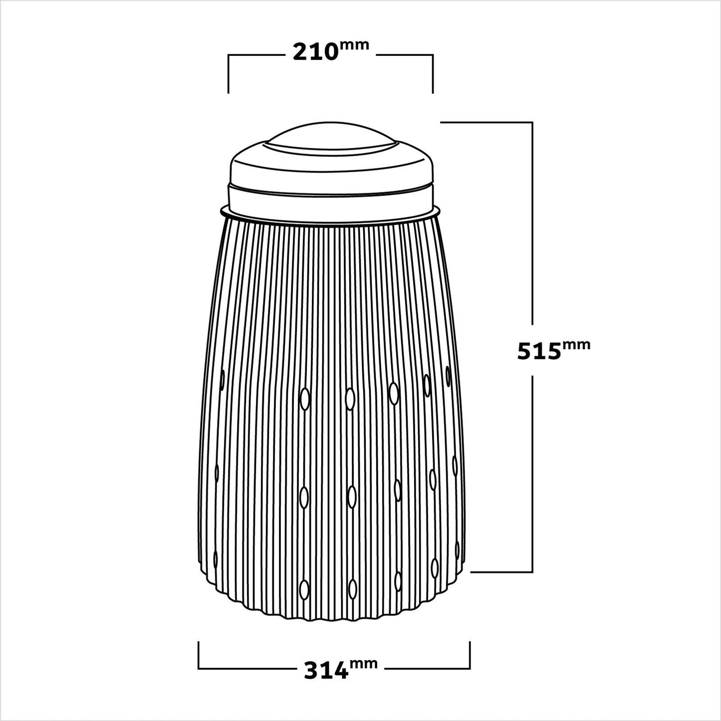Tumbleweed Worm Buffet In-Ground Worm Farm, 26L, Efficient Waste Recycling, Green