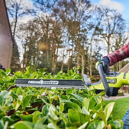 Ryobi 36V Brushless Cordless Hedge Trimmer 65cm, Anti-Jam, Dual-Action Blades