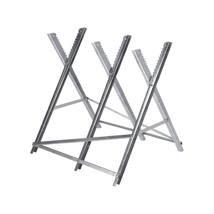 Ozito 250mm Chainsaw Cutting Stand, Adjustable Height, Sturdy, Portable, Rust-Resistant