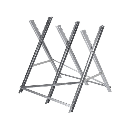 Ozito 250mm Chainsaw Cutting Stand, Adjustable Height, Sturdy, Portable, Rust-Resistant