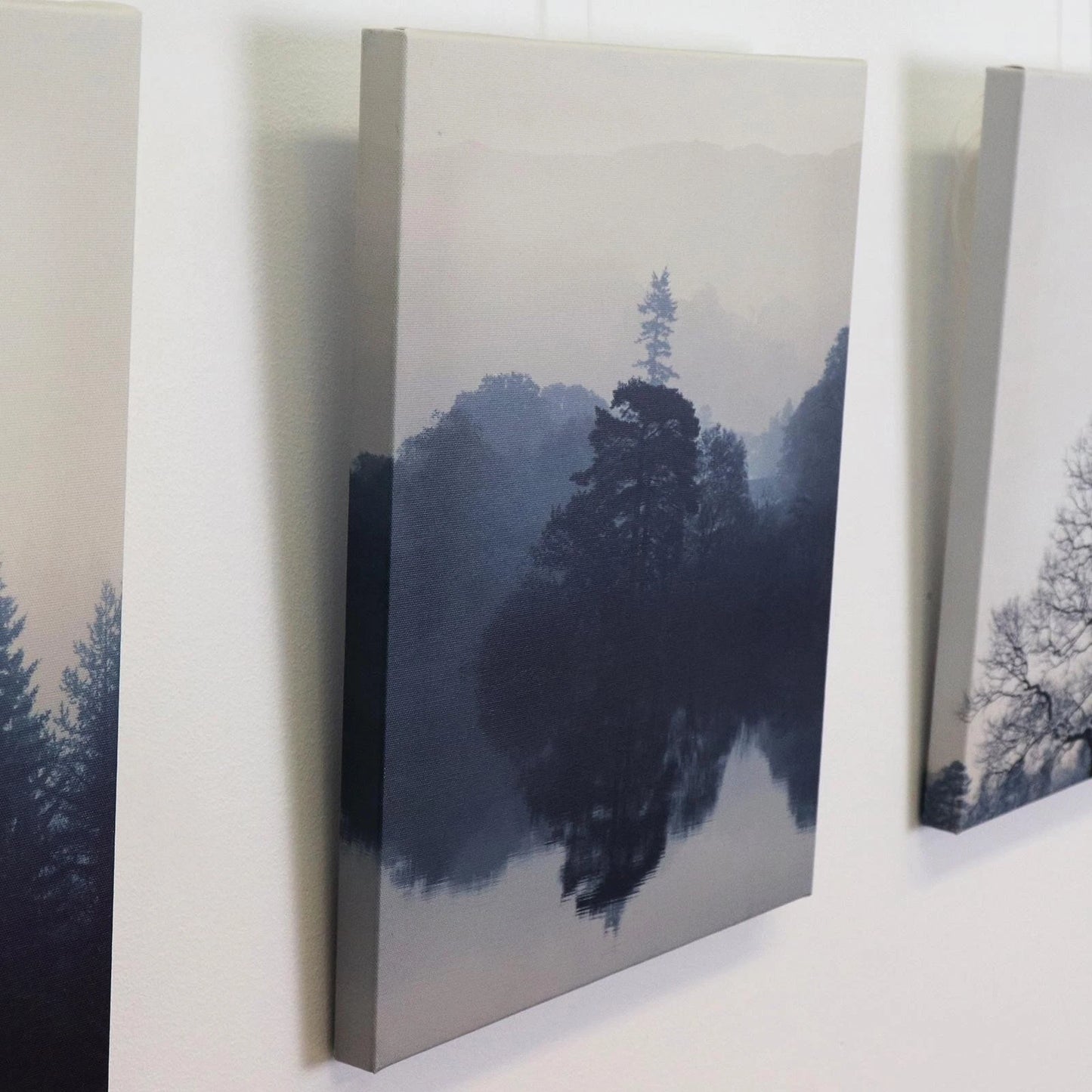 Gallery@Home Picture Mounts 2 Pack, Easy Install, Flexible Hanging, Silver Brass