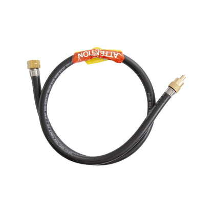 Gasmate 1000mm Hose 3/8" BSPP LH to High Pressure Schrader Valve for Camping Stoves