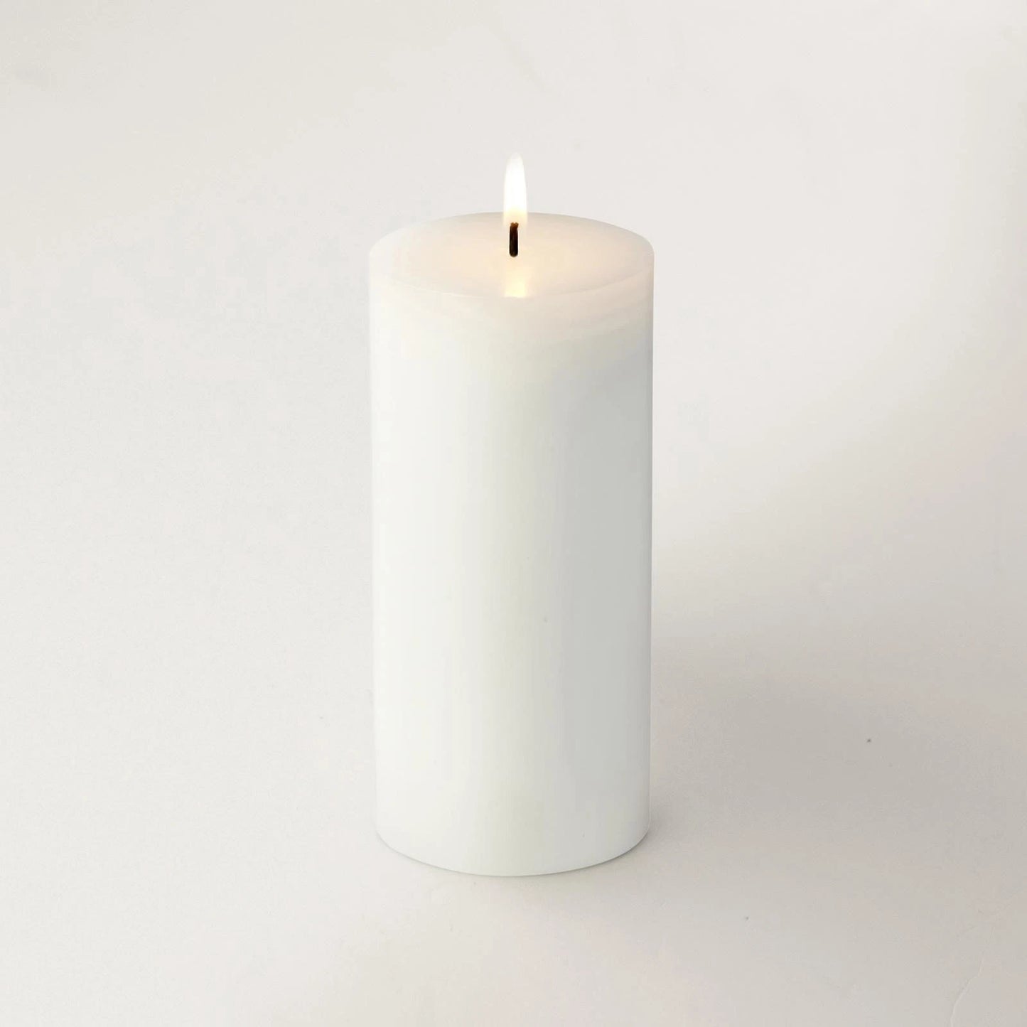 Waxworks 15cm White Citronella Pillar Candle, Natural Mosquito Repellent, 40hr Burn Time