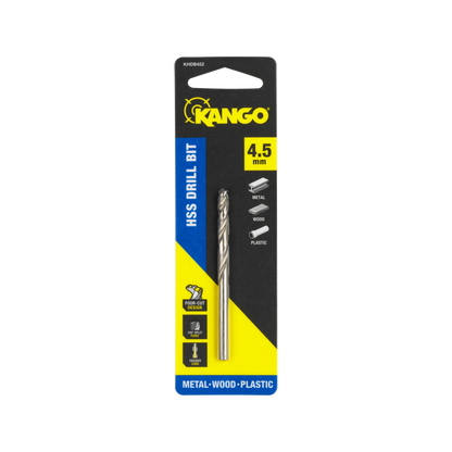 Kango 4.5mm HSS Drill Bit - Precision, Durability, Four-Cut Design, 135° Split Point