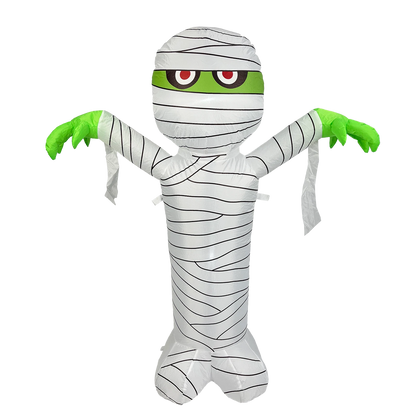 Galah Halloween Scary Mummy Inflatable 1.2M with LED Lights, Indoor/Outdoor Use