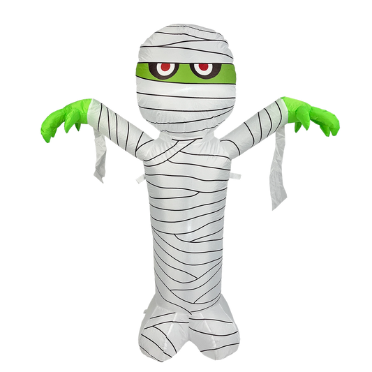 Galah Halloween Scary Mummy Inflatable 1.2M with LED Lights, Indoor/Outdoor Use