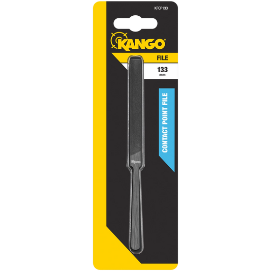 Kango 133mm Contact Point File - Tempered Carbon Steel, Ergonomic Grip, Rust-Resistant