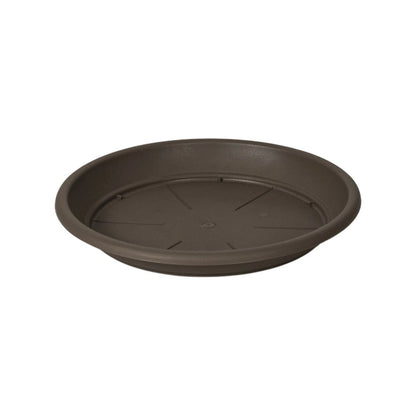 RESPECT 52cm Brown CYLINDA Saucer - Eco-Friendly, Recycled, UV Resistant, Indoor/Outdoor Use