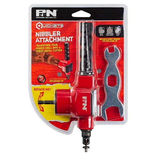 P&N 1/4" Shank Quickbit Nibbler Attachment for Sheet Materials Cutting