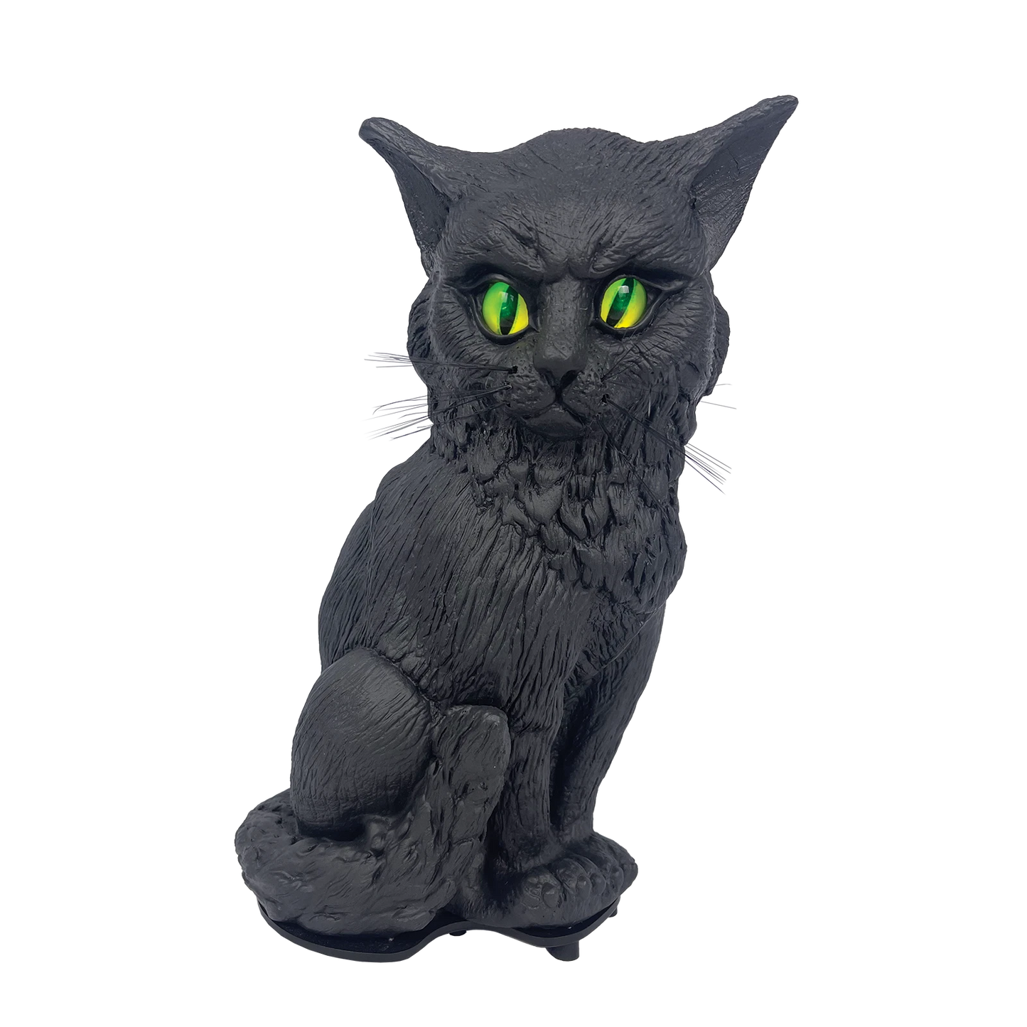Galah Halloween Talking Black Cat 36cm with Light-Up Eyes & Sound Sensor