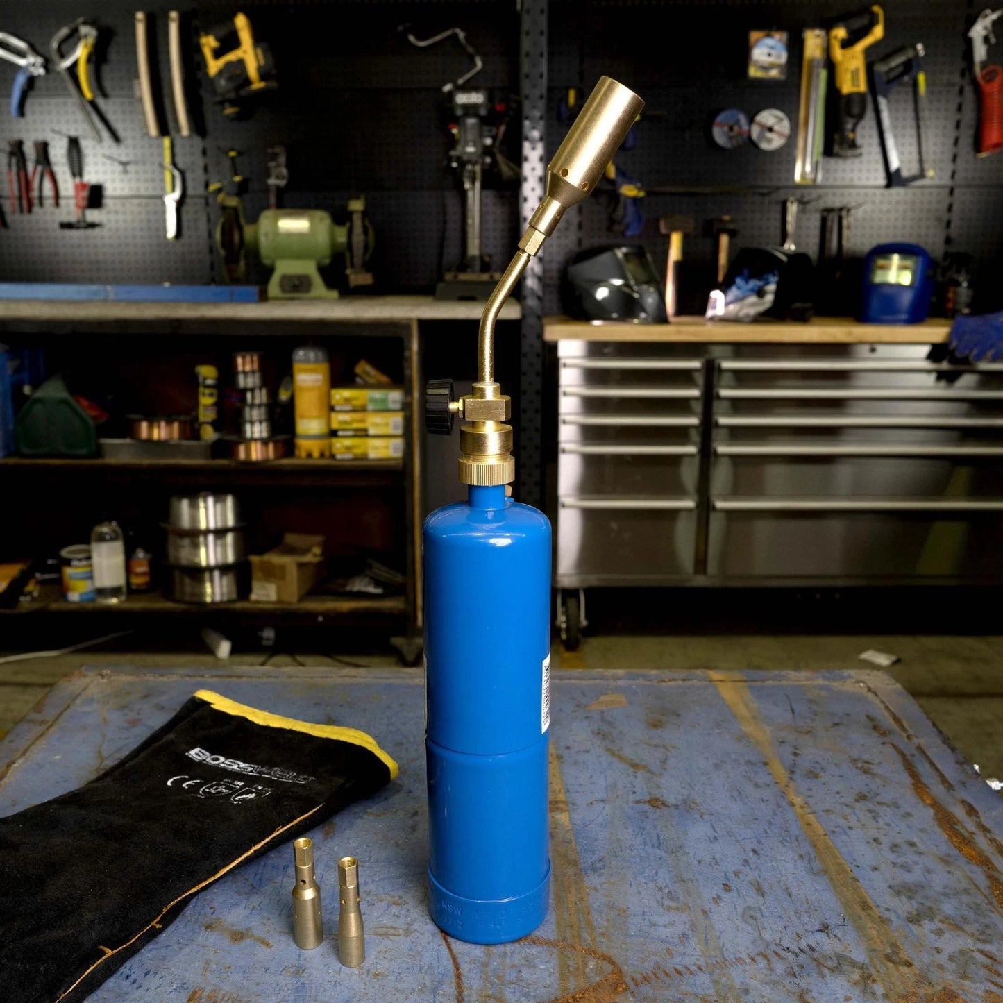 Bossweld Propane/Mapp Burner Kit with Adjustable Flame & Multiple Burners