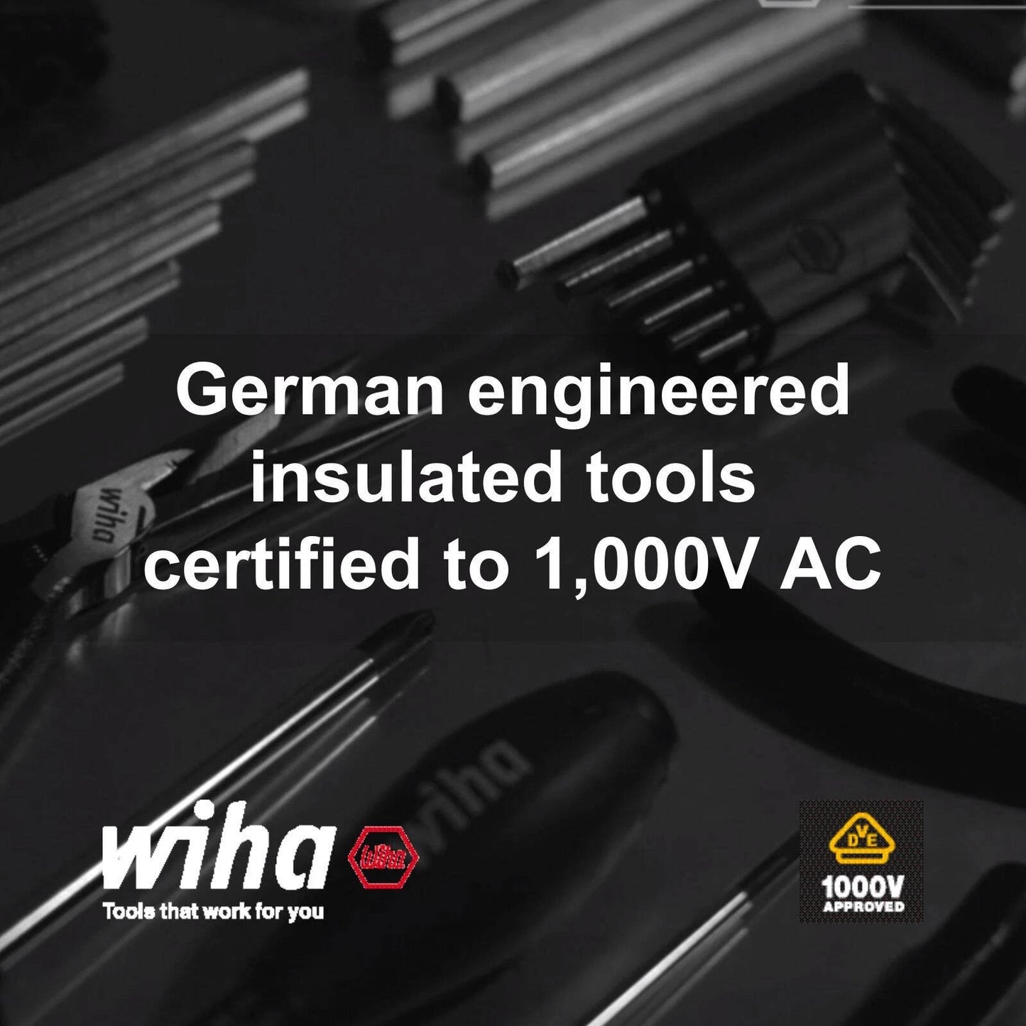 Wiha 12 Piece Insulated Screwdriver Set, SoftFinish, VDE 1000V, Slim Blades