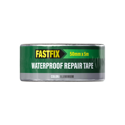 Fastfix 50mm x 5m Waterproof Repair Tape, UV Resistant, Aluminium Reinforced, Versatile Use