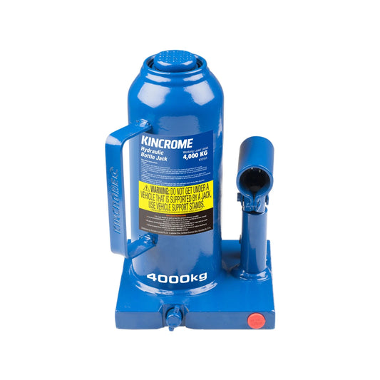 Kincrome 4,000kg Hydraulic Bottle Jack, Welded Design, Billet Steel Base, AS/NZS Compliant
