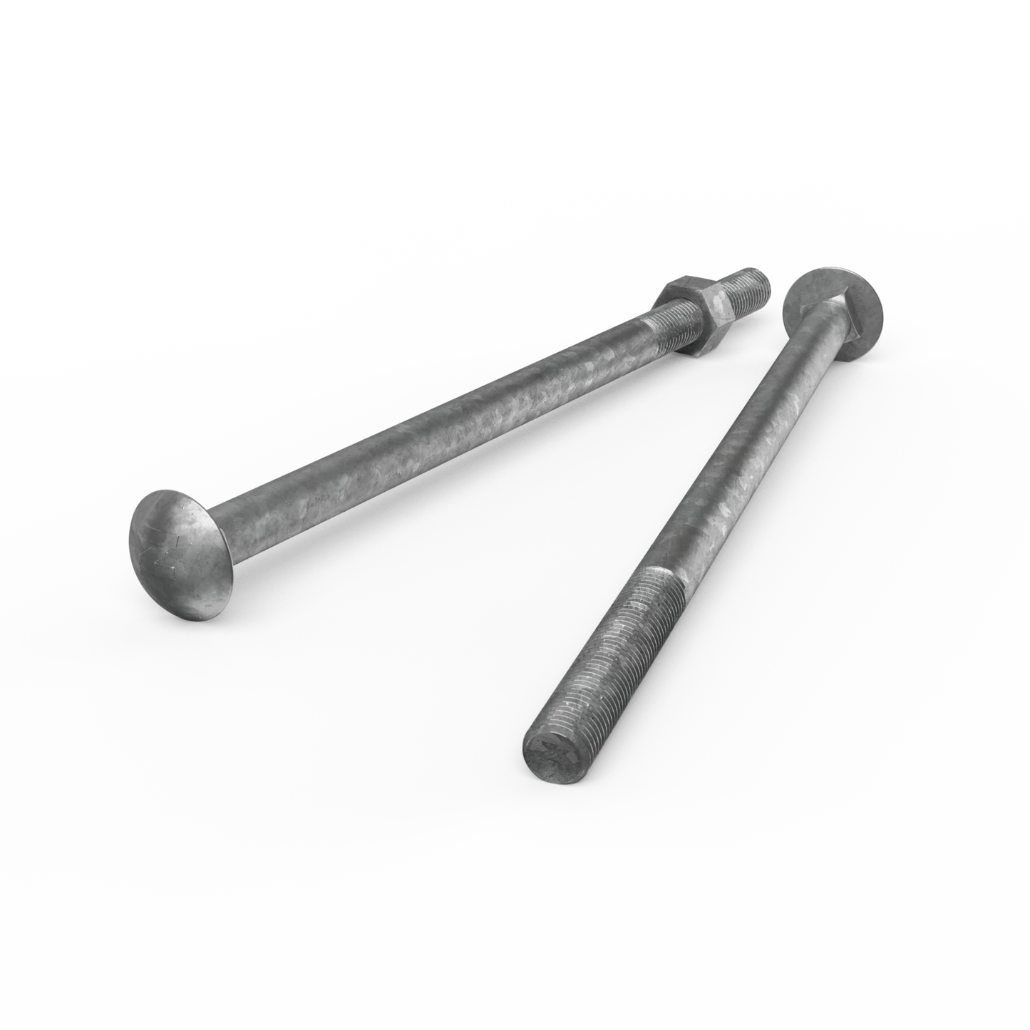 ZENITH M16 x 300mm Galvanised Cup Head Bolts & Nuts, Corrosion Resistant, AS Compliant