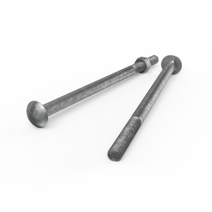 ZENITH M16 x 300mm Galvanised Cup Head Bolts & Nuts, Corrosion Resistant, AS Compliant