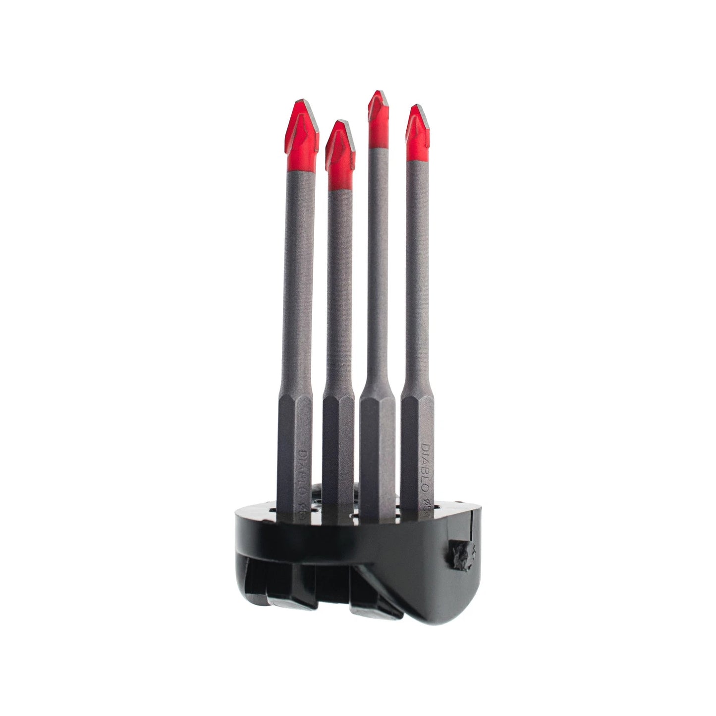 Diablo Ceramic Speedemon Drill Bit Set, 4 Piece, Impact-Resistant Carbide Tip for Tile & Stone