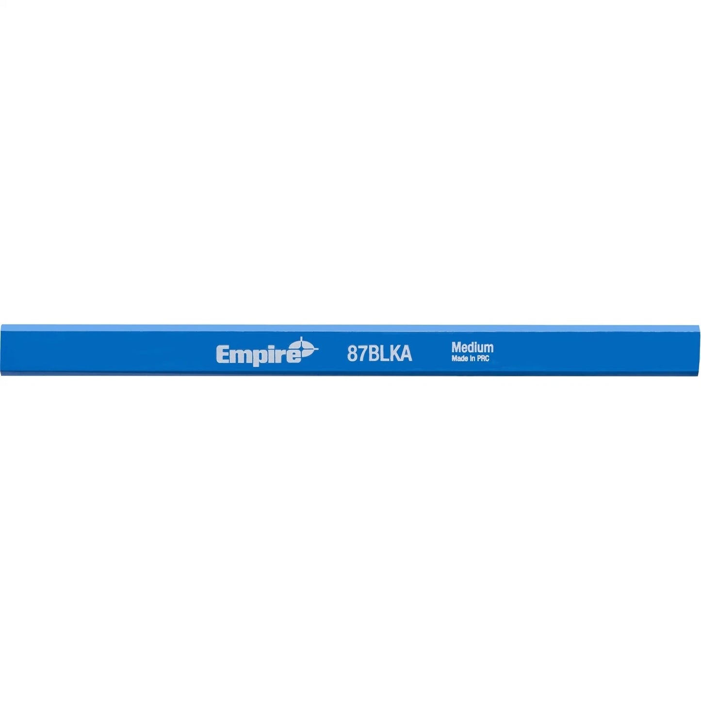 Empire Carpenters Pencil 10 Pack - Blue, Flat Shape, Medium Graphite, Waterproof