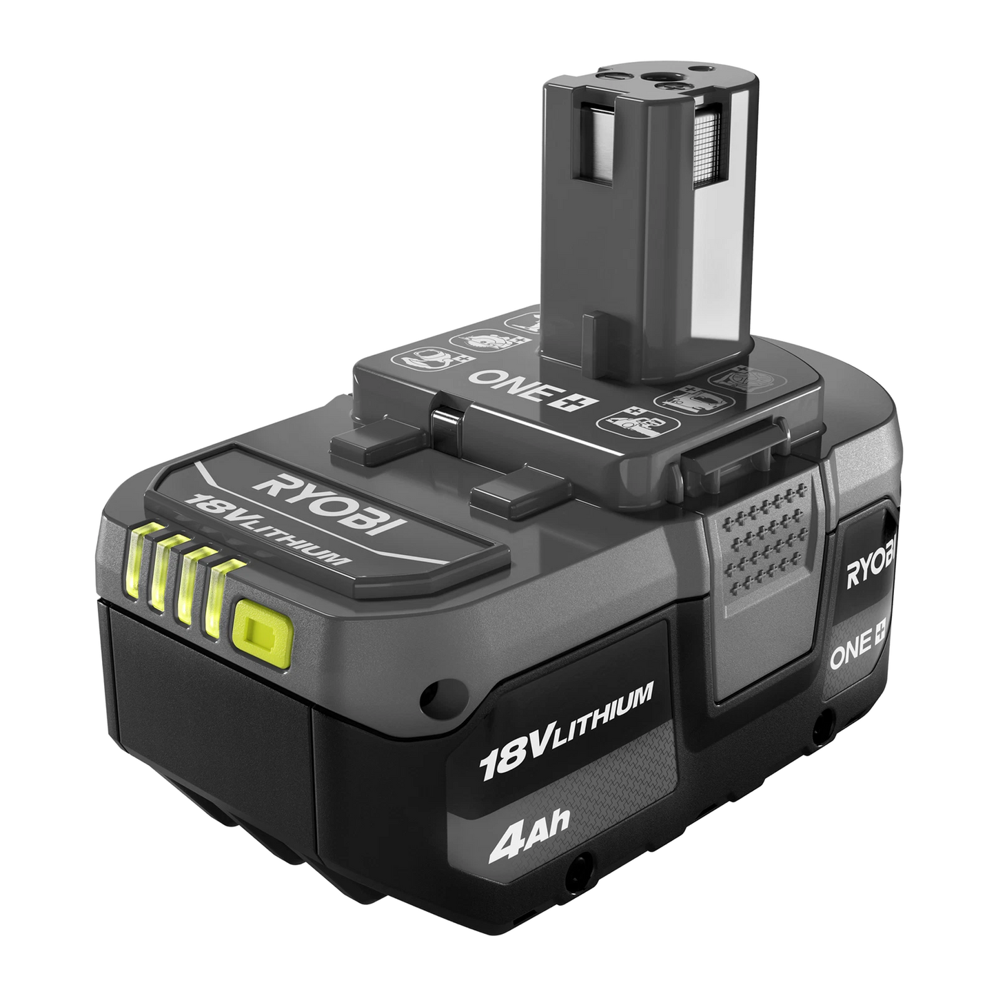 Ryobi 18V ONE+ 4.0Ah Battery Twin Pack, IntelliCell Tech, 200+ Tool Compatibility