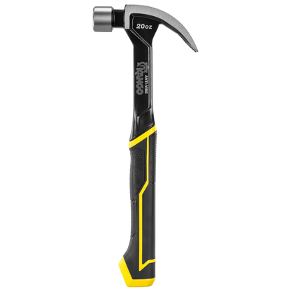 Kango 20oz Anti-Vibe Steel Claw Hammer with Magnetic Nail-Starter and Curved Claw