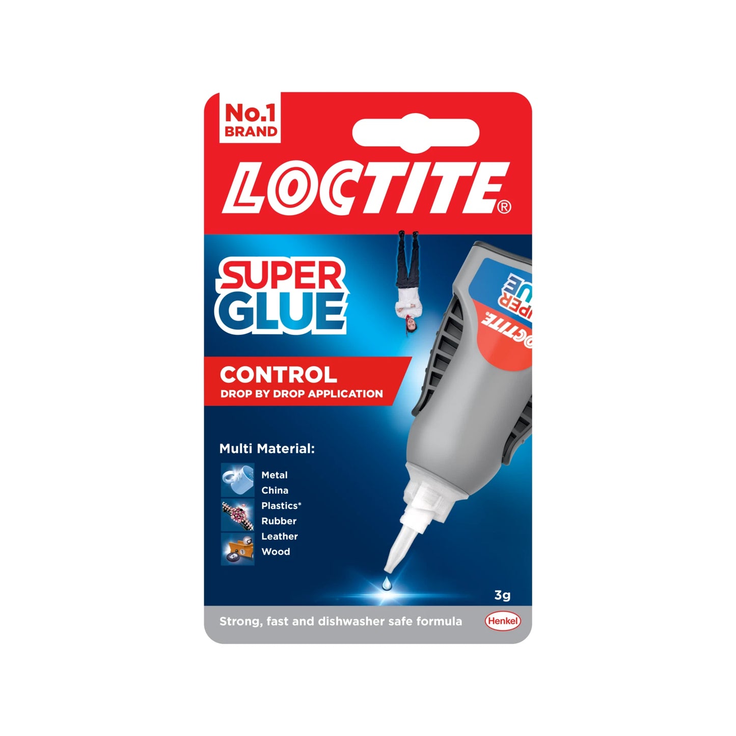 Loctite 3g Super Glue Liquid Control, Fast Bonding, Versatile, Clear Drying