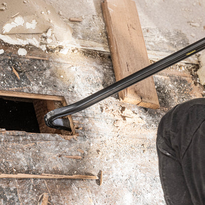 Kango 1200mm Wrecking Bar - Goose Neck, I-Beam, Heat-Treated Steel, Versatile Demolition Tool