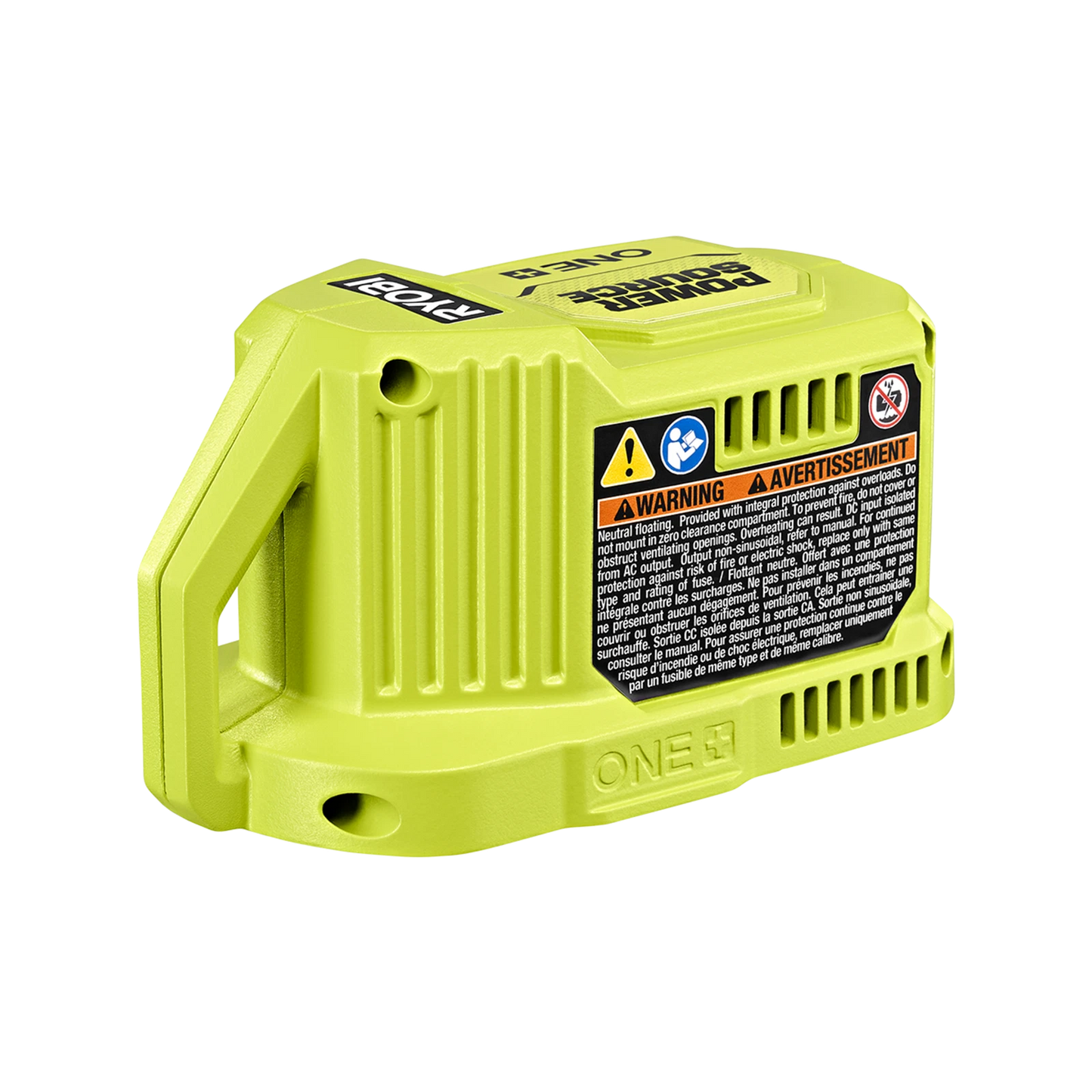 Ryobi 18V 120W ONE+ Battery Power Source, Portable Charger with USB & LED Light