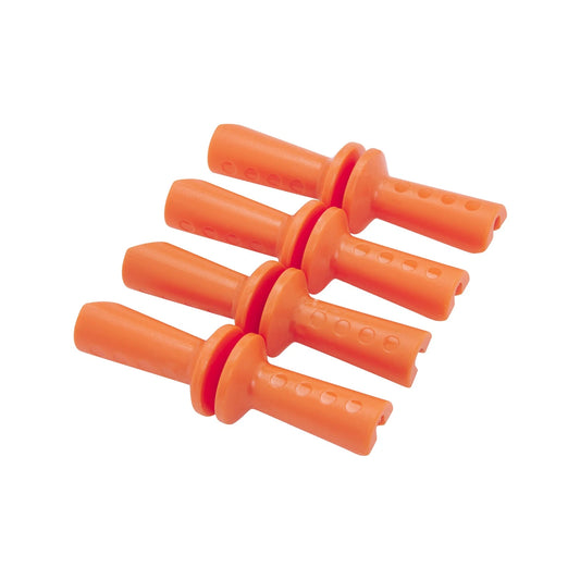 Jumbuck Corn Cob Holders 4 Pack - Ergonomic Design, Stainless Steel Prongs, Dishwasher Safe