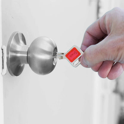 EHI Specialty Key TAGGY Red - Customizable Key Tag with Key Cutting Service